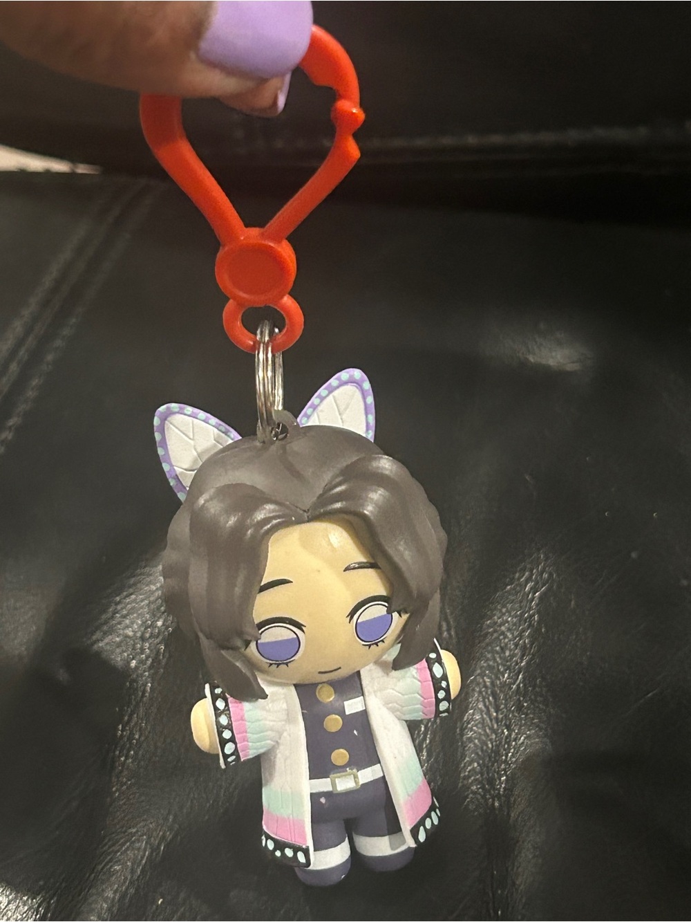 Demon Slayer: Kimetsu no Yaiba Shinobu Kocho figural backpack hanger/clip key